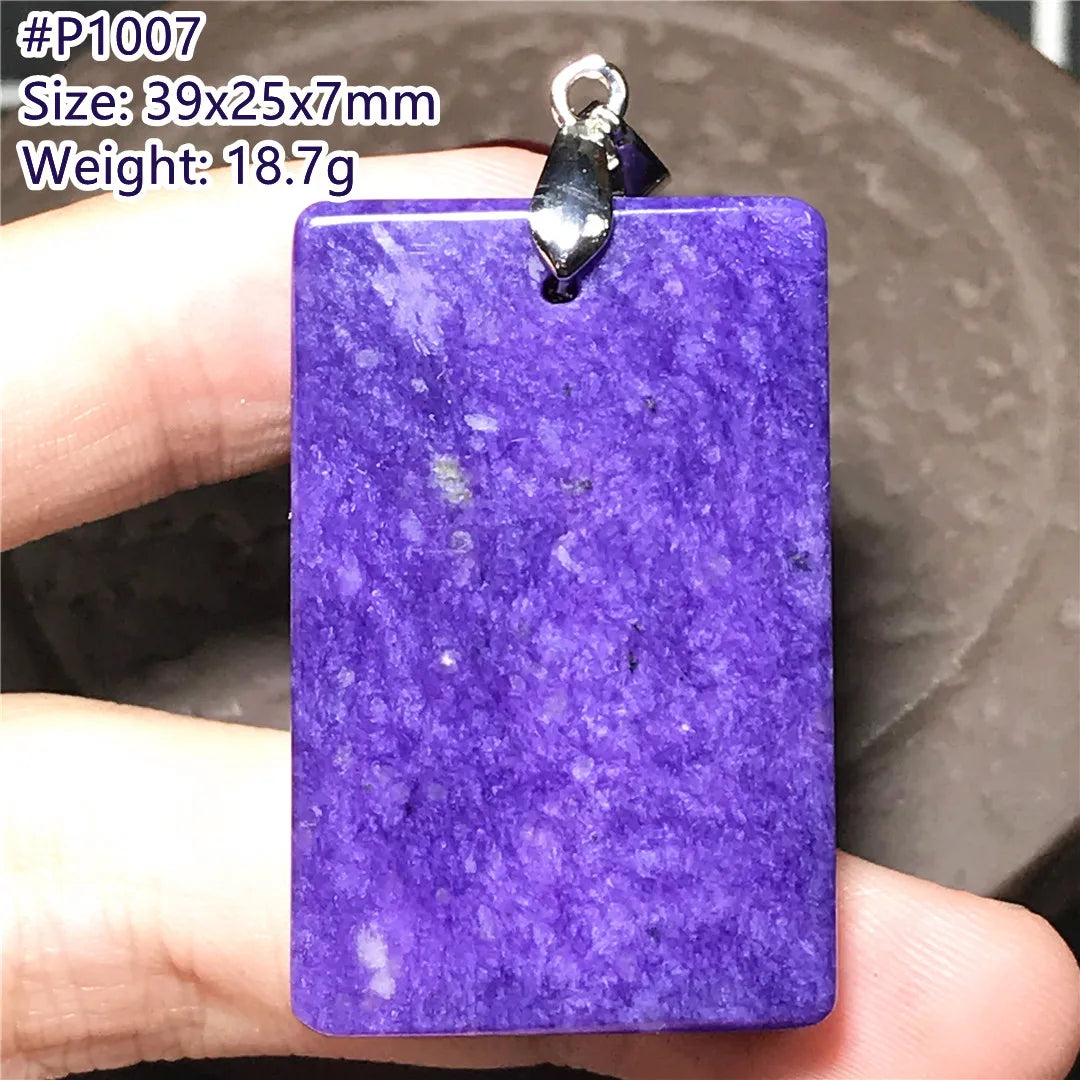 Top Natural Purple Charoite Stone Pendant Jewelry For Women Lady Men Love Healing Crystal Beads Silver Energy Gemstone AAAAA