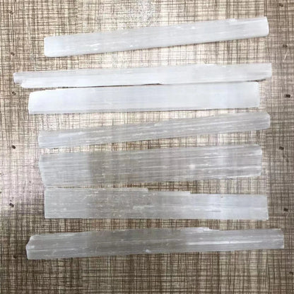 Lote a granel Selenite Sticks Clear Selenite Cristal Gesso Reiki Cura Energia Varinhas Minerais Atacado