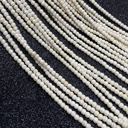 Natural Stone White Howlite Turquoises Bead Round Loose Beads for DIY Jewelry Making Accessories Fit Necklace Bracelet Wholesale