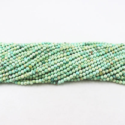 Wholesale 2/3/4M Natural Faceted Stone Beads Turquoise Ruby Emerald Sapphire Peridot Round Loose Small Beads Jewelry Accessories