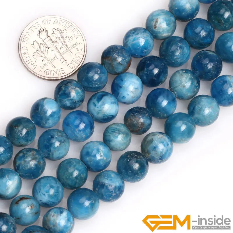 Round Natural Kyanite ( apatites ) Beads for Jewelry Making Strand 15" DIY Loose Bead For Bracelet Necklace Making 6mm 8mm