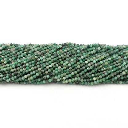 Wholesale 2/3/4M Natural Faceted Stone Beads Turquoise Ruby Emerald Sapphire Peridot Round Loose Small Beads Jewelry Accessories