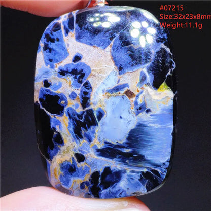 Natural Blue Pietersite Chatoyant Bead Pendant Jewelry Necklace Women Men Namibia Yellow Pietersite Cat Eye Fashion AAAAAA