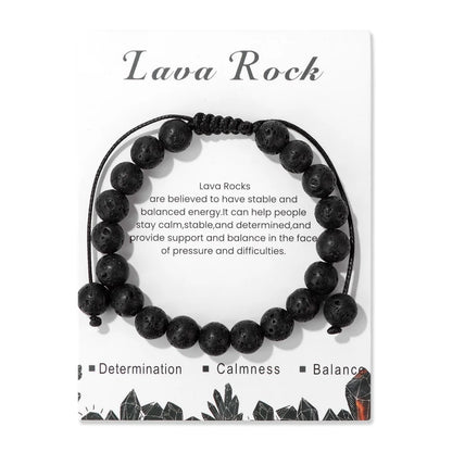 Fashion Energy Stone Hematite Beads Bracelet Men Natural Healing Quartz Bracelets No-Magnetic Health Protection Women Jewelry