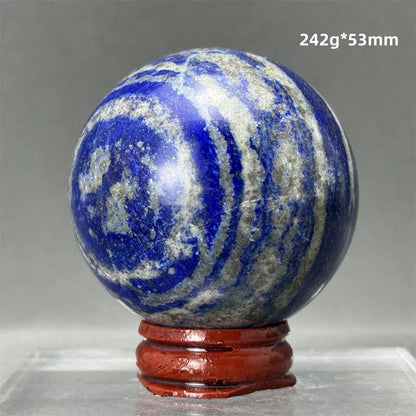 Bola de Lápis-Lazúli Natural Artesanato Polido Aura Cura Energia Meditação Adivinhação Altar Bola de Pedra Mineral Ornamentos para Casa Presente