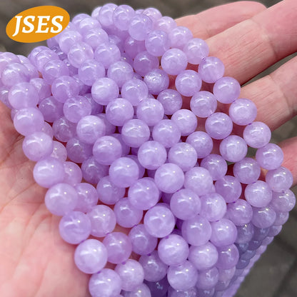 AA Natural Lavender Amethyst Quartz Charm Loose Beads for Jewelry Making Bracelets DIY Stone Beads Accessorries 4 6 8 10 mm