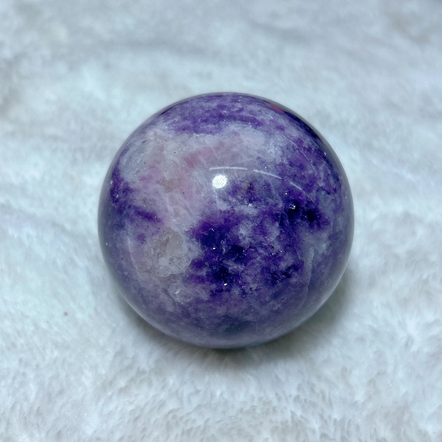 High Quality Natural Crystal Lepidolite Sphere Gemstones Mineral Energy Reiki Home Decorations Gift