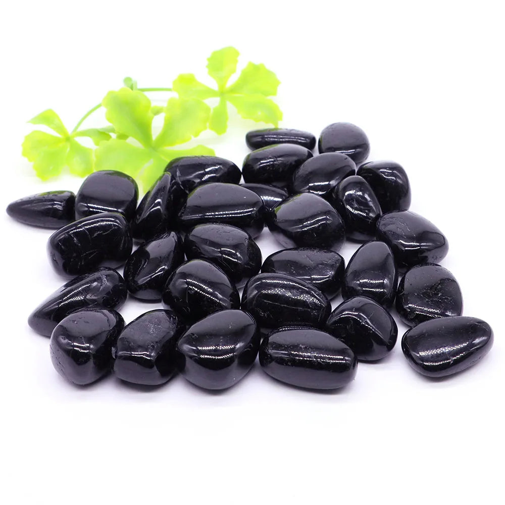 Natural Black Tourmaline Quartz Crystals And Healing Stones Tumbled Bulk Mineral Specimen Gemstones Home Aquarium Decoration