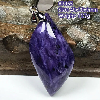 Top Natural Purple Charoite Stone Pendant Jewelry For Women Lady Men Love Healing Crystal Beads Silver Energy Gemstone AAAAA