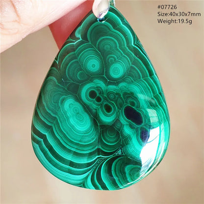 Natural Green Malachite Chrysocolla Pendant Jewelry Rectangle Women Men Big Fashion Green Chrysocolla Fashion Necklace AAAAAA