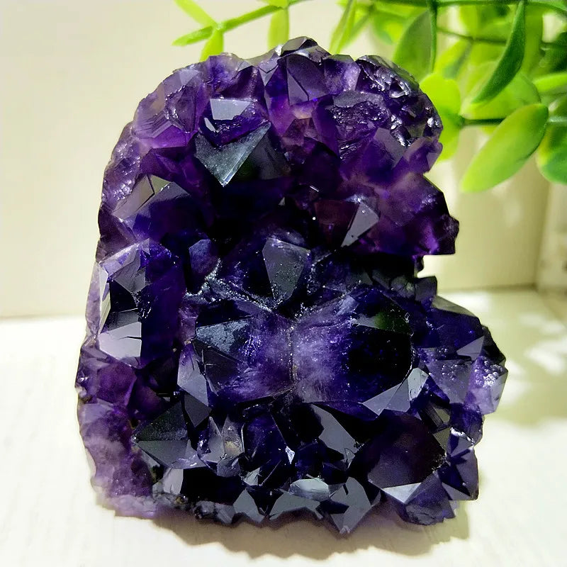 Natural Stones Uruguay Amethyst Quartz Crystal Cluster Meditation Witchcraft Energy FengShui Crystal Room Decoration