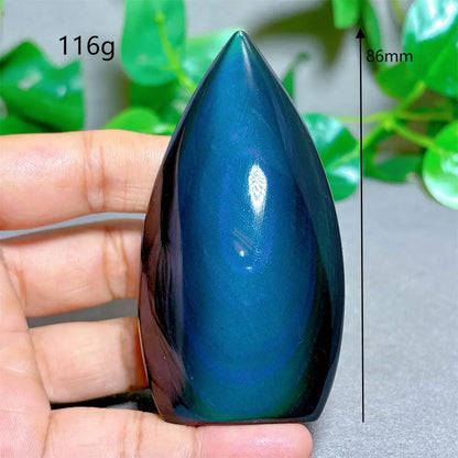 Rainbow Obsidian Free Form Crystal Natural Quartz  Stone Home Decoration Minerals Reiki Craft Gifts Energy Healing Spiritual