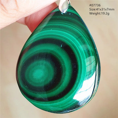 Natural Green Malachite Chrysocolla Pendant Jewelry Rectangle Women Men Big Fashion Green Chrysocolla Fashion Necklace AAAAAA