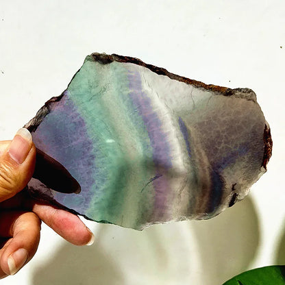 Natural Stone Colorful Fluorite Tablet Collection Home Ornament Chakra Spiritual Meditation Healing Feng Shui Crystal