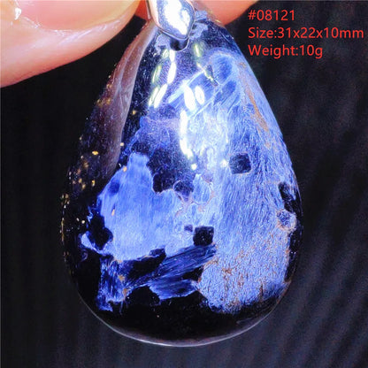 Natural Blue Pietersite Chatoyant Bead Pendant Jewelry Necklace Women Men Namibia Yellow Pietersite Cat Eye Fashion AAAAAA