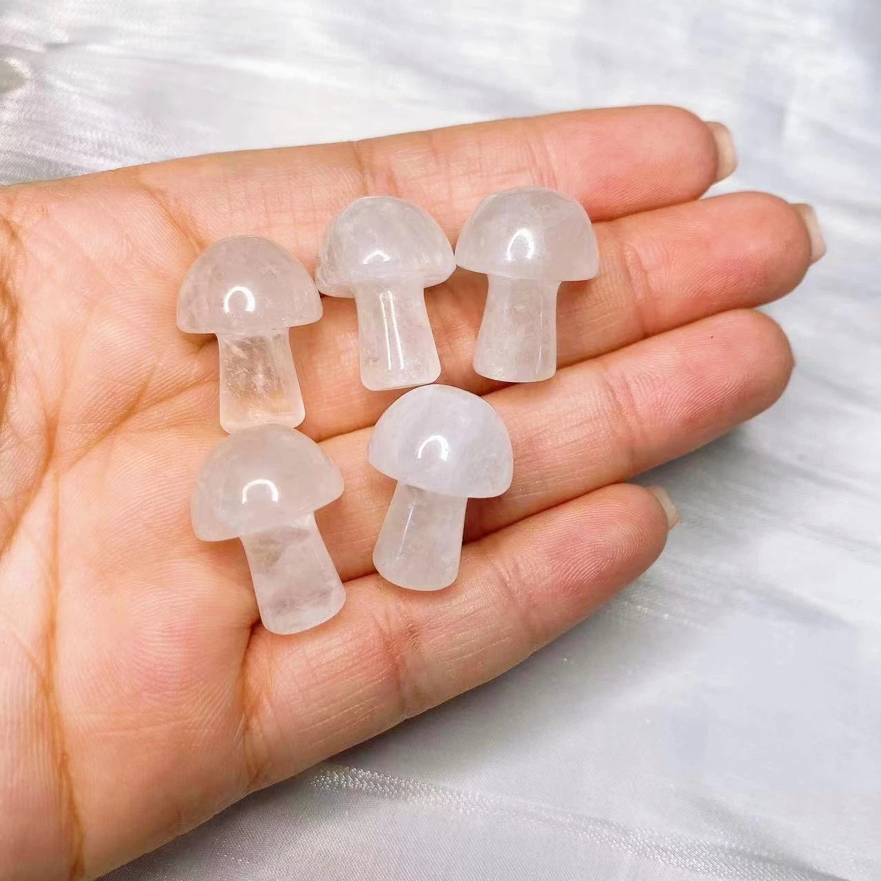 Quartz Crystal Mini Mushroom – Healing Décor