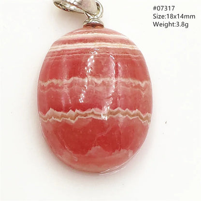 Natural Rose Rhodochrosite Pendant Heart Red Rhodochrosite Love Bead Pendant Necklace Women Rare Rose Necklace AAAAA