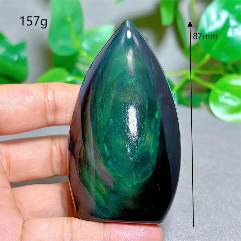 Rainbow Obsidian Free Form Crystal Natural Quartz  Stone Home Decoration Minerals Reiki Craft Gifts Energy Healing Spiritual