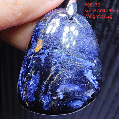 Natural Blue Pietersite Chatoyant Bead Pendant Jewelry Necklace Women Men Namibia Yellow Pietersite Cat Eye Fashion AAAAAA