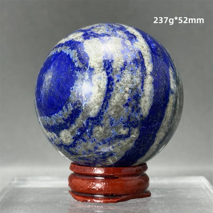 Bola de Lápis-Lazúli Natural Artesanato Polido Aura Cura Energia Meditação Adivinhação Altar Bola de Pedra Mineral Ornamentos para Casa Presente