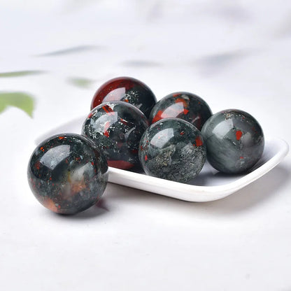 Natural small africa blood sphere Healing Sphere Gemstone Quartz Stone sphere