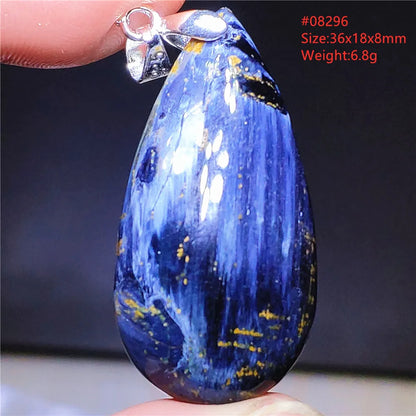 Natural Blue Pietersite Chatoyant Bead Pendant Jewelry Necklace Women Men Namibia Yellow Pietersite Cat Eye Fashion AAAAAA