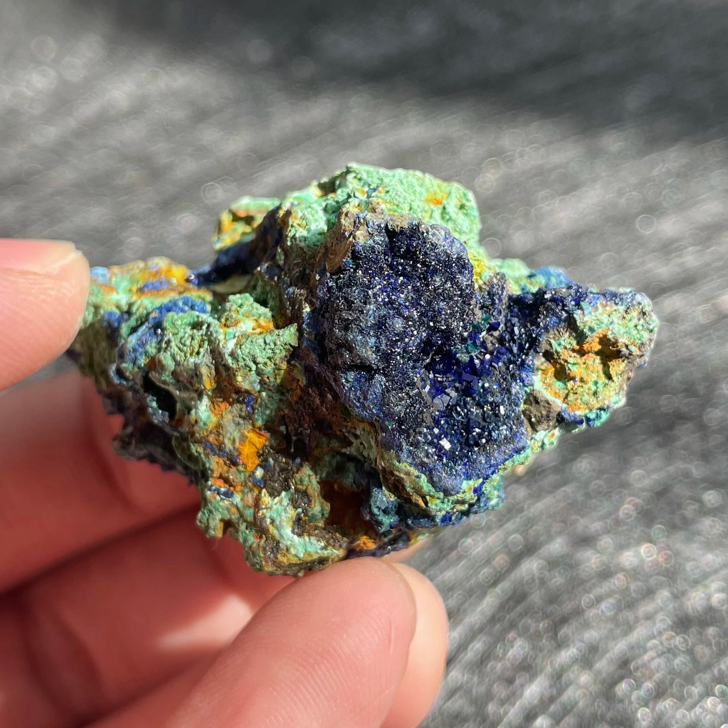 45g Natural Crystal Rock Raw Azurite Malachit Mineral Specimen Quartz Decor Polished Divination Healing Gift Reiki D21