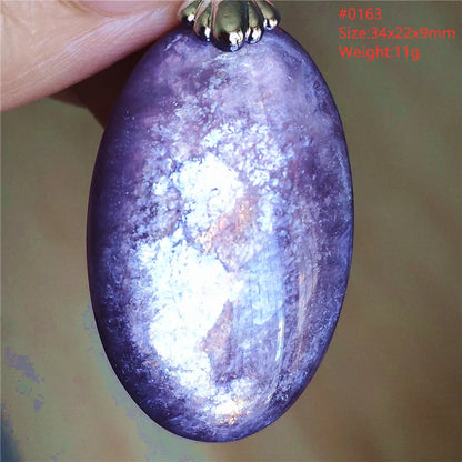 Natural Purple Lepidolite Quartz Tourmaline Mica Pendant Flash Woman Men Heart Love Fashion Jewelry AAAAAA