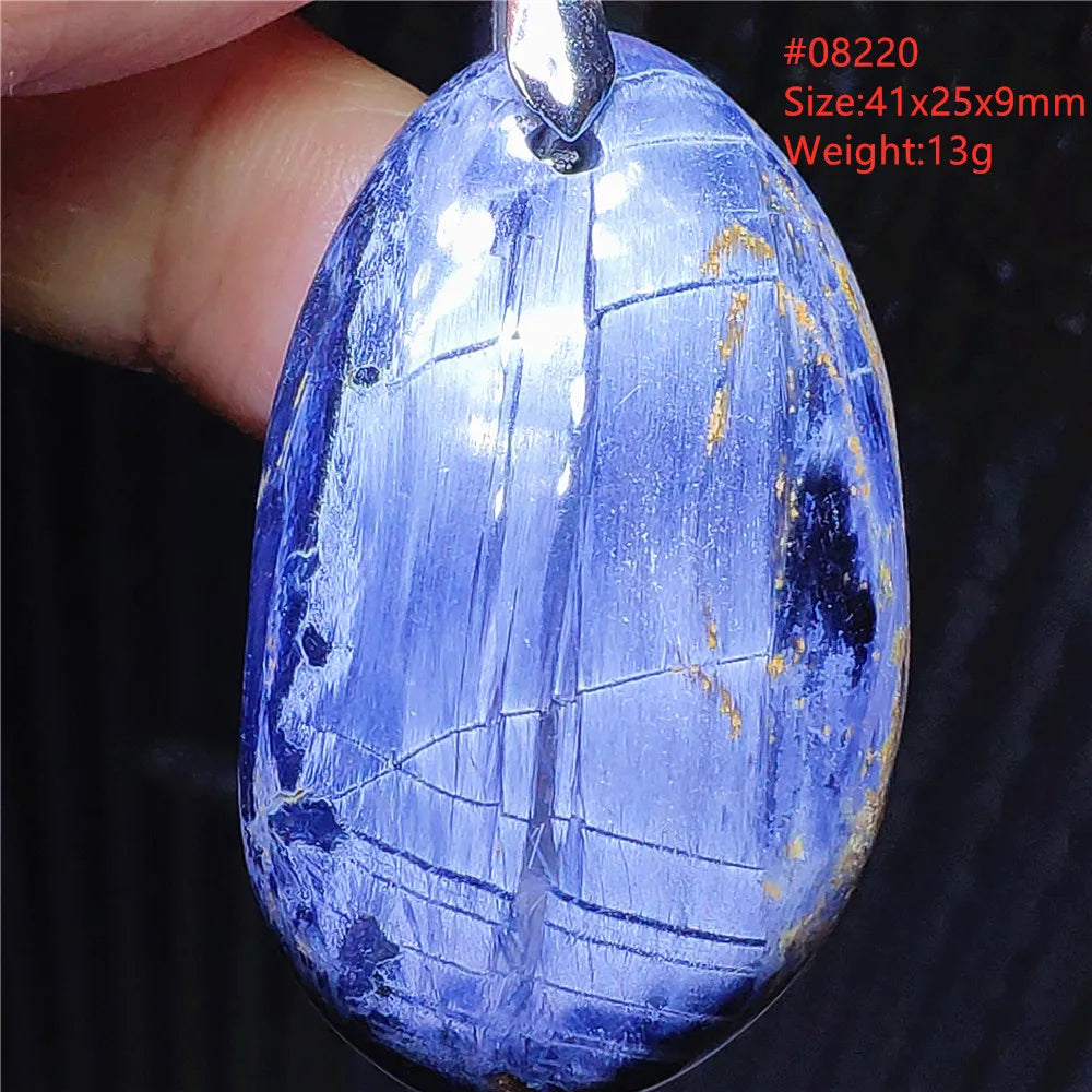 Natural Blue Pietersite Chatoyant Bead Pendant Jewelry Necklace Women Men Namibia Yellow Pietersite Cat Eye Fashion AAAAAA