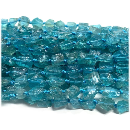 Veemake Natural Clear Green Blue Apatite Fluorapatite Nugget Forma Livre Solto Mineral Bruto Bruto Jóias Foscas Contas 08241