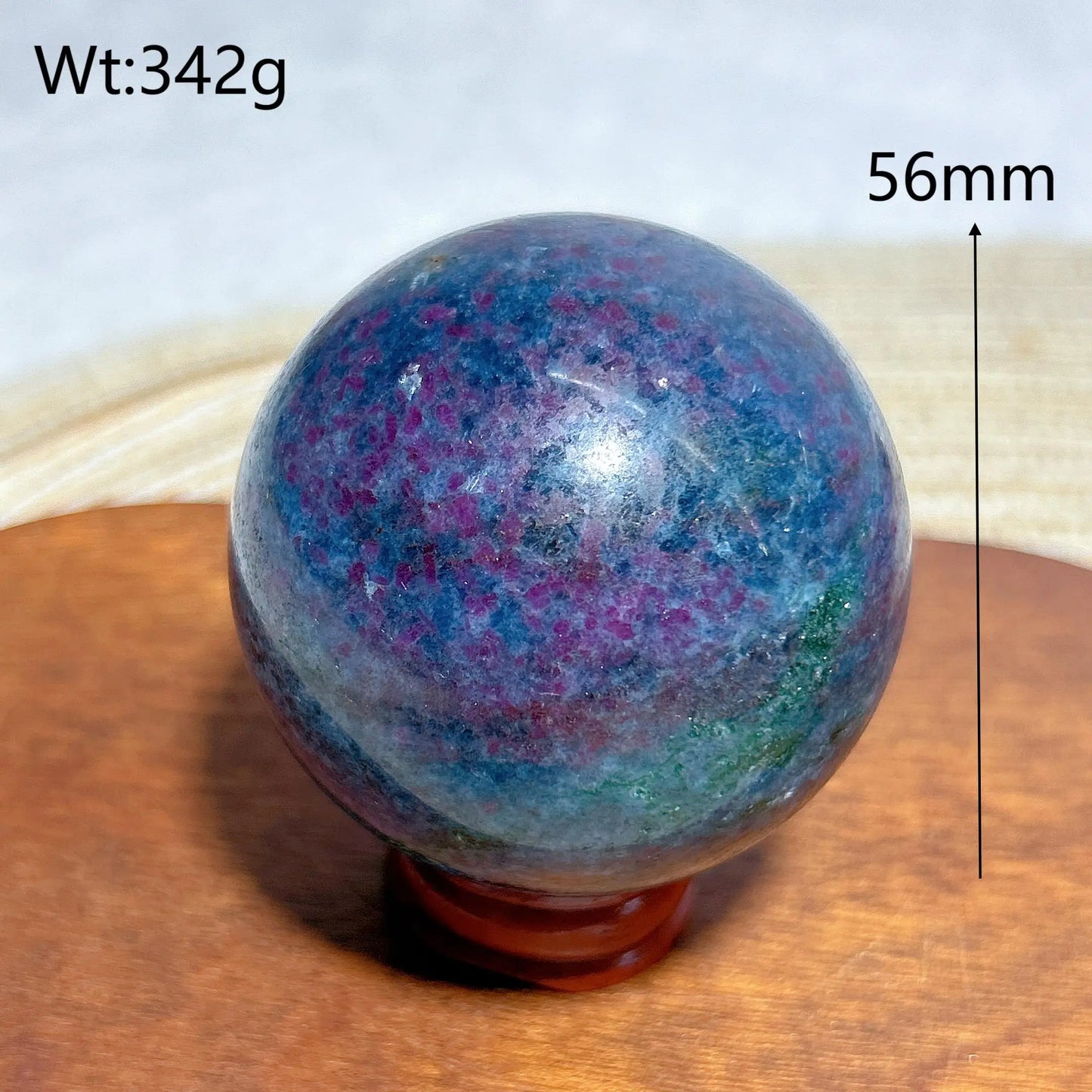 Esfera de fluorescencia UV con rubí, cianita, malaquita y cristales naturales curativos, piedras preciosas, energía mineral, decoraciones para el hogar, regalo