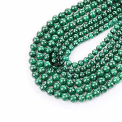 Zhe Ying 100% Natural Malachite Stone Beads for Jewelry Making Emerald Labradorite Beads For Bracelet Necklace DIY Accessories