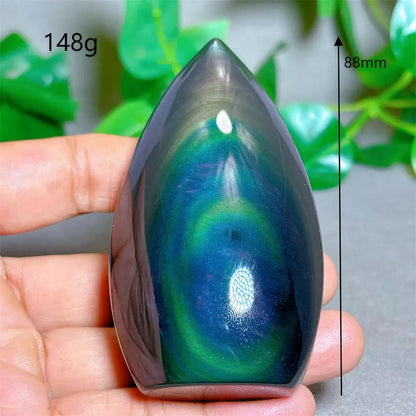 Rainbow Obsidian Free Form Crystal Natural Quartz  Stone Home Decoration Minerals Reiki Craft Gifts Energy Healing Spiritual