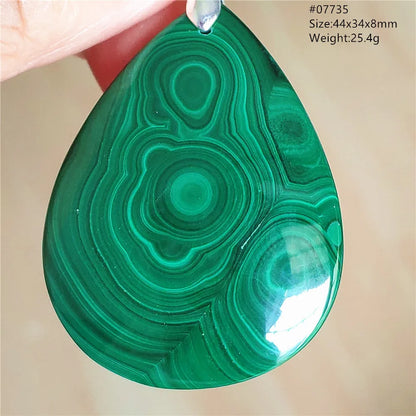 Natural Green Malachite Chrysocolla Pendant Jewelry Rectangle Women Men Big Fashion Green Chrysocolla Fashion Necklace AAAAAA