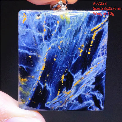 Natural Blue Pietersite Chatoyant Bead Pendant Jewelry Necklace Women Men Namibia Yellow Pietersite Cat Eye Fashion AAAAAA