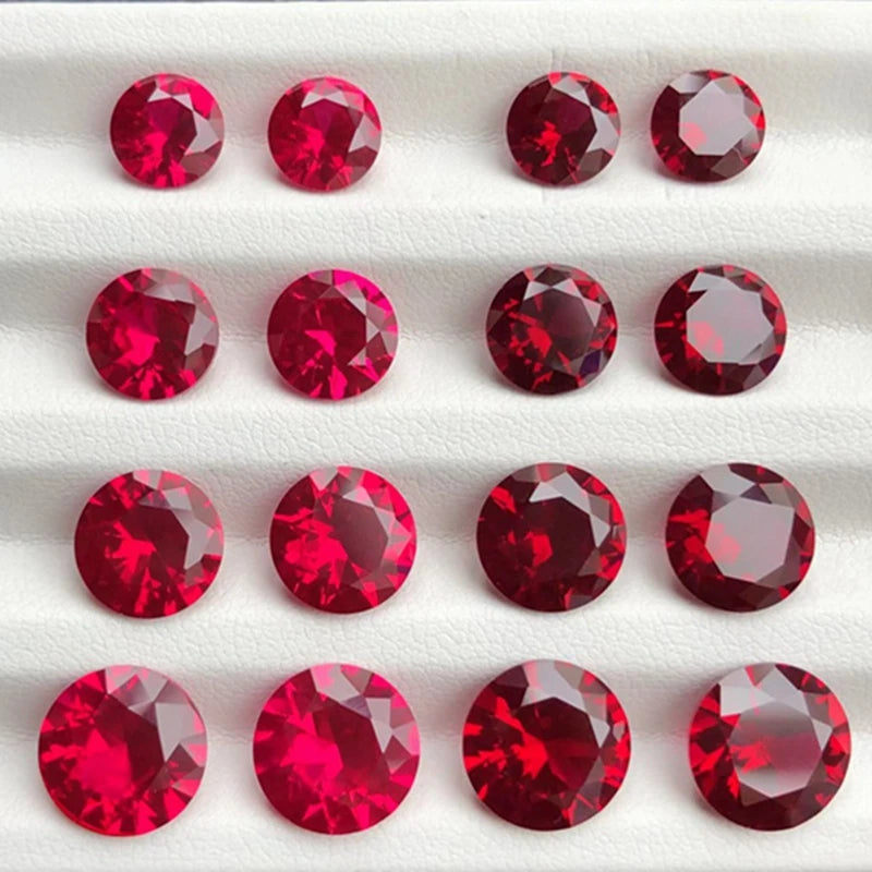 Luxo sem aquecimento 7,50 Cts Natural Minerado 11,0 mm Sri-Lanka Garnet Ruby Pigeon Red Round Cut VVS Gem Solta Para Joias DIY