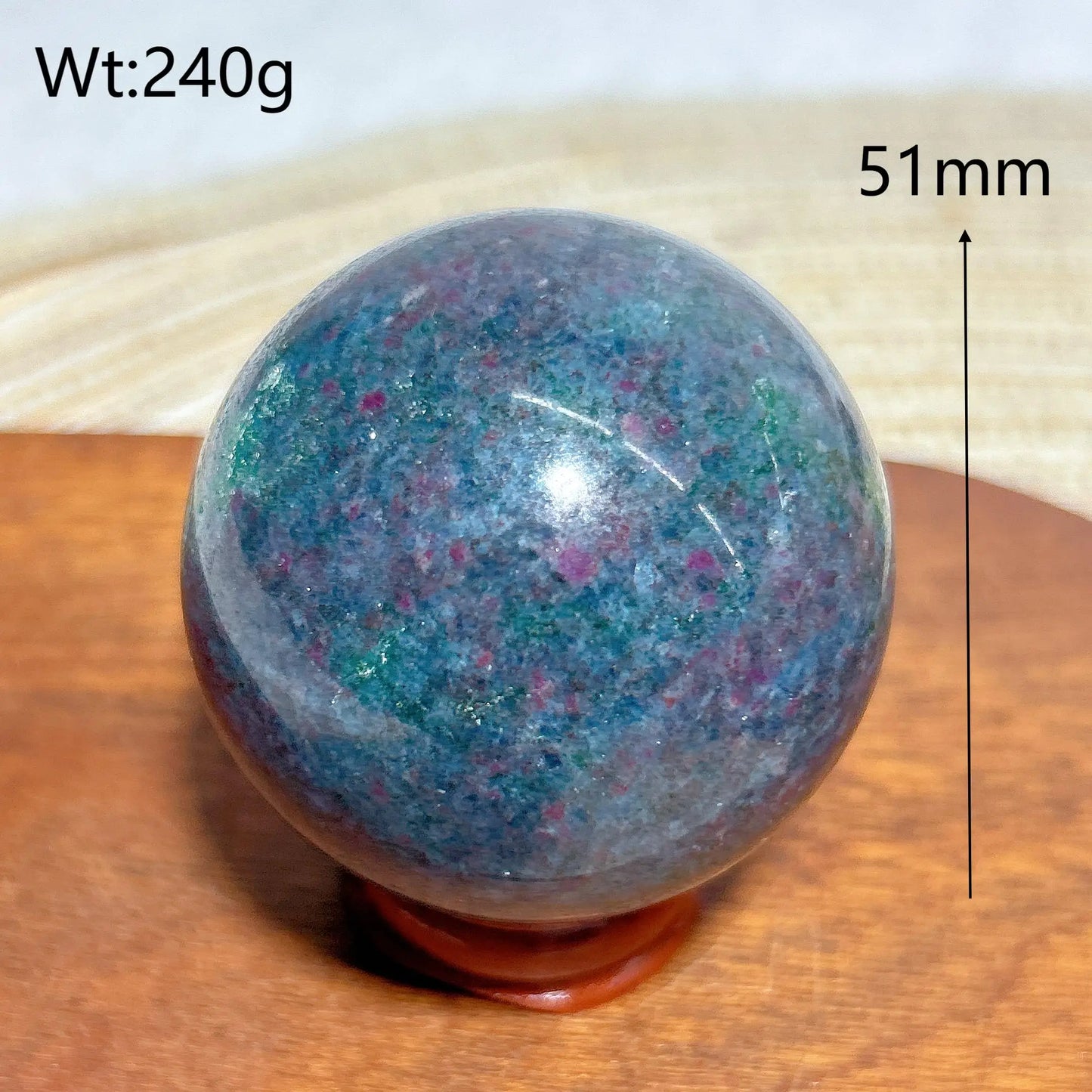 Esfera de fluorescencia UV con rubí, cianita, malaquita y cristales naturales curativos, piedras preciosas, energía mineral, decoraciones para el hogar, regalo