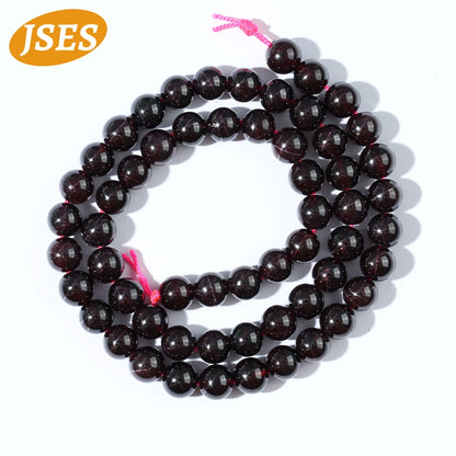 A+++ Natural Star Light Red Garnet Strand Bead Loose Beads for Jewelry Making Needlework DIY Necklace Bracelet Accessories