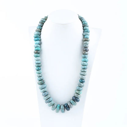 Natural Chrysocolla Gemstone Necklaces, Gemstone Necklaces, beads20.5inch165g20x19x8/9x8x6mm