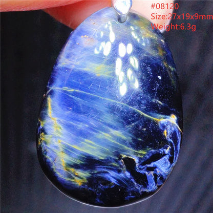 Natural Blue Pietersite Chatoyant Bead Pendant Jewelry Necklace Women Men Namibia Yellow Pietersite Cat Eye Fashion AAAAAA