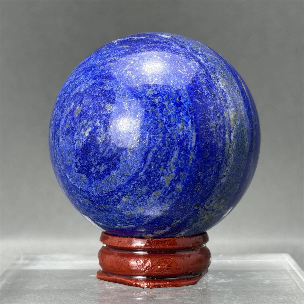 Bola de Lápis-Lazúli Natural Artesanato Polido Aura Cura Energia Meditação Adivinhação Altar Bola de Pedra Mineral Ornamentos para Casa Presente