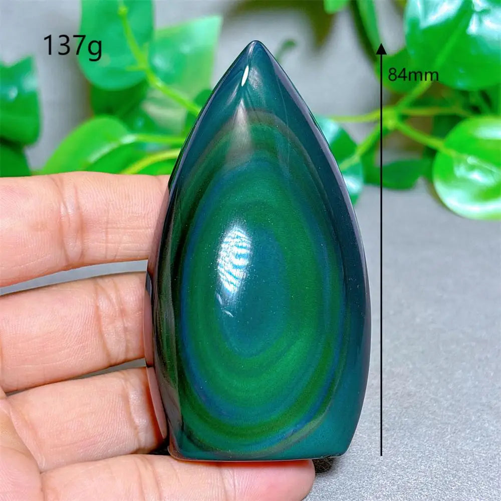 Rainbow Obsidian Free Form Crystal Natural Quartz  Stone Home Decoration Minerals Reiki Craft Gifts Energy Healing Spiritual