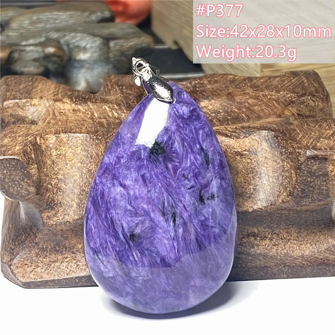 Top Natural Purple Charoite Stone Pendant Jewelry For Women Lady Men Love Healing Crystal Beads Silver Energy Gemstone AAAAA