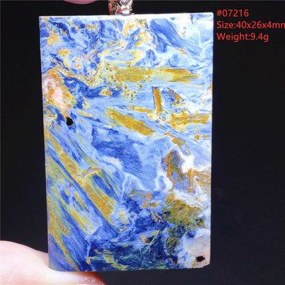 Natural Blue Pietersite Chatoyant Bead Pendant Jewelry Necklace Women Men Namibia Yellow Pietersite Cat Eye Fashion AAAAAA