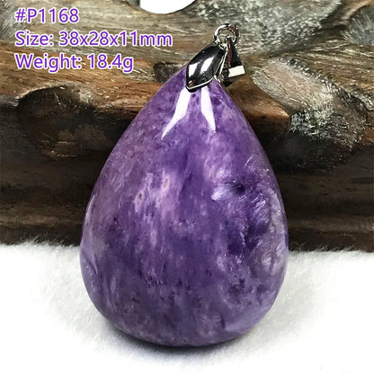 Top Natural Purple Charoite Stone Pendant Jewelry For Women Lady Men Love Healing Crystal Beads Silver Energy Gemstone AAAAA