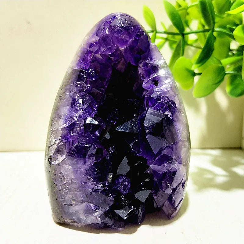 Natural Stones Uruguay Amethyst Quartz Crystal Cluster Meditation Witchcraft Energy FengShui Crystal Room Decoration