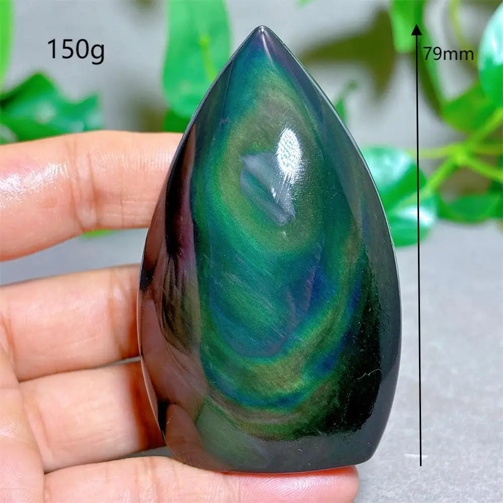 Rainbow Obsidian Free Form Crystal Natural Quartz  Stone Home Decoration Minerals Reiki Craft Gifts Energy Healing Spiritual