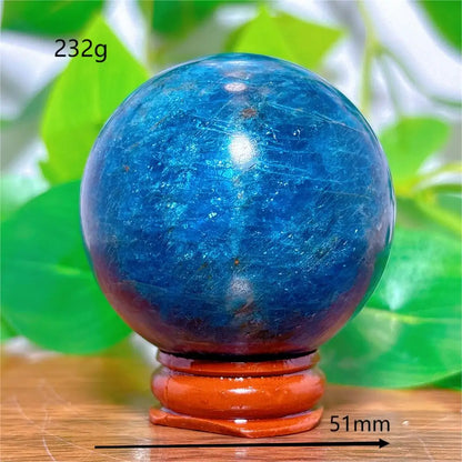 Esfera de Apatita Cristal Pedra de Quartzo Natural Decoração para Casa Minerais Reiki Artesanato Presentes Amor Energia Cura Meditação + Suporte