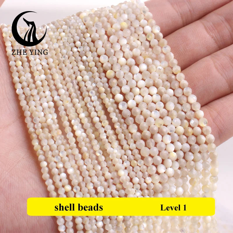 3mm Faceted Natural Stone Pink Morganite Beads Small Loose Spacer Beads for Jewelry Making Bracelet Necklace DIY Accessories