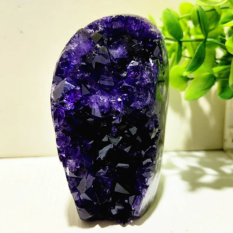 Natural Stones Uruguay Amethyst Quartz Crystal Cluster Meditation Witchcraft Energy FengShui Crystal Room Decoration